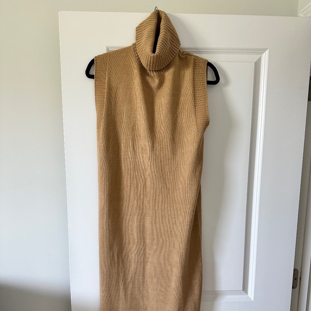 Wayf sleeveless turtleneck midi dress
